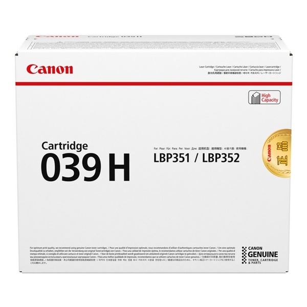 Canon 정품토너 CRG-039BK H 검정 (LBP351xz/25000매)
