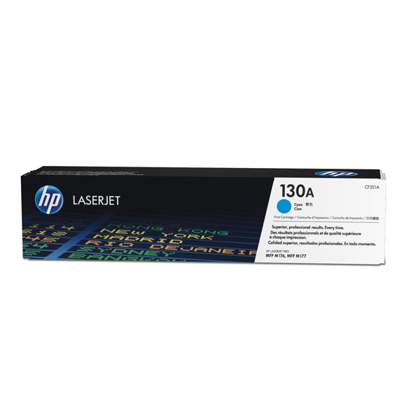 HP 정품토너 No.130A CF351A 파랑 (M176n/1000매)