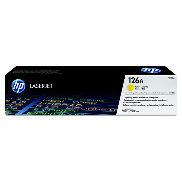 HP 정품토너 No.126A CE312A 노랑 (CP1025nw/1000매)
